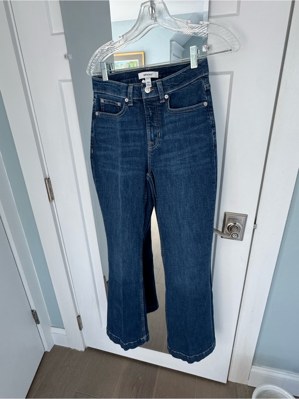 SPANX Mid-Rise Easy Flare leg Denim Jeans